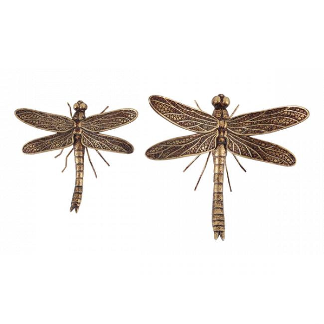 Lot de 2 libellules d&eacute;coratives